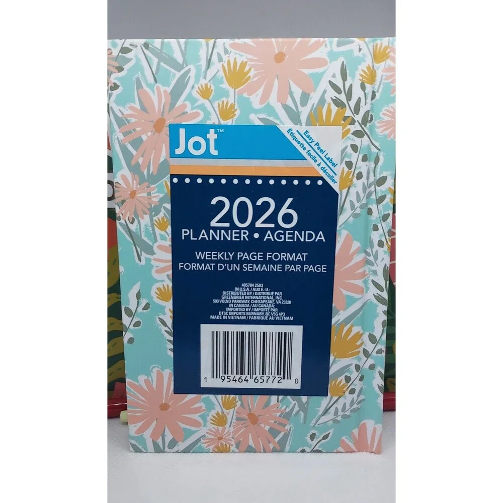 2026-27 Weekly/Daily Planner Set with Ballpoint Pens JAN 2026 thru DEC 2027 NWT